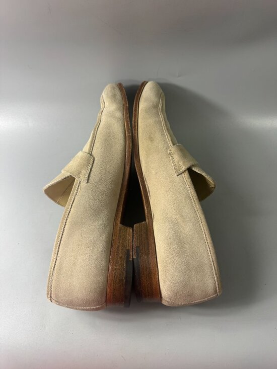 Authentic Ermenegildo Zegna L\'Asola suede penny loafers, Size 11 D